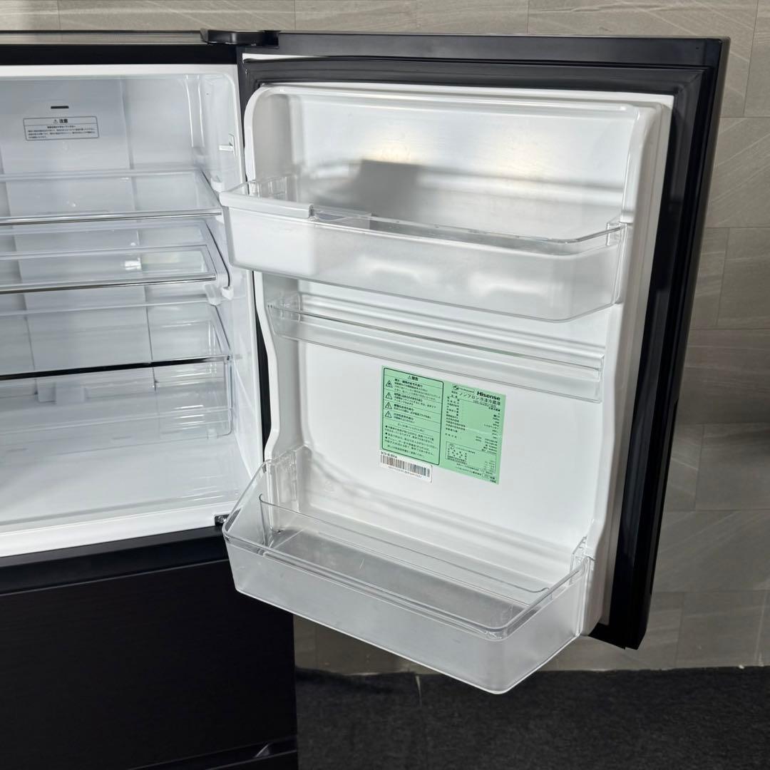 Hisense 冷蔵庫 282L ガラスパネル 大容量 1〜4人 d4253