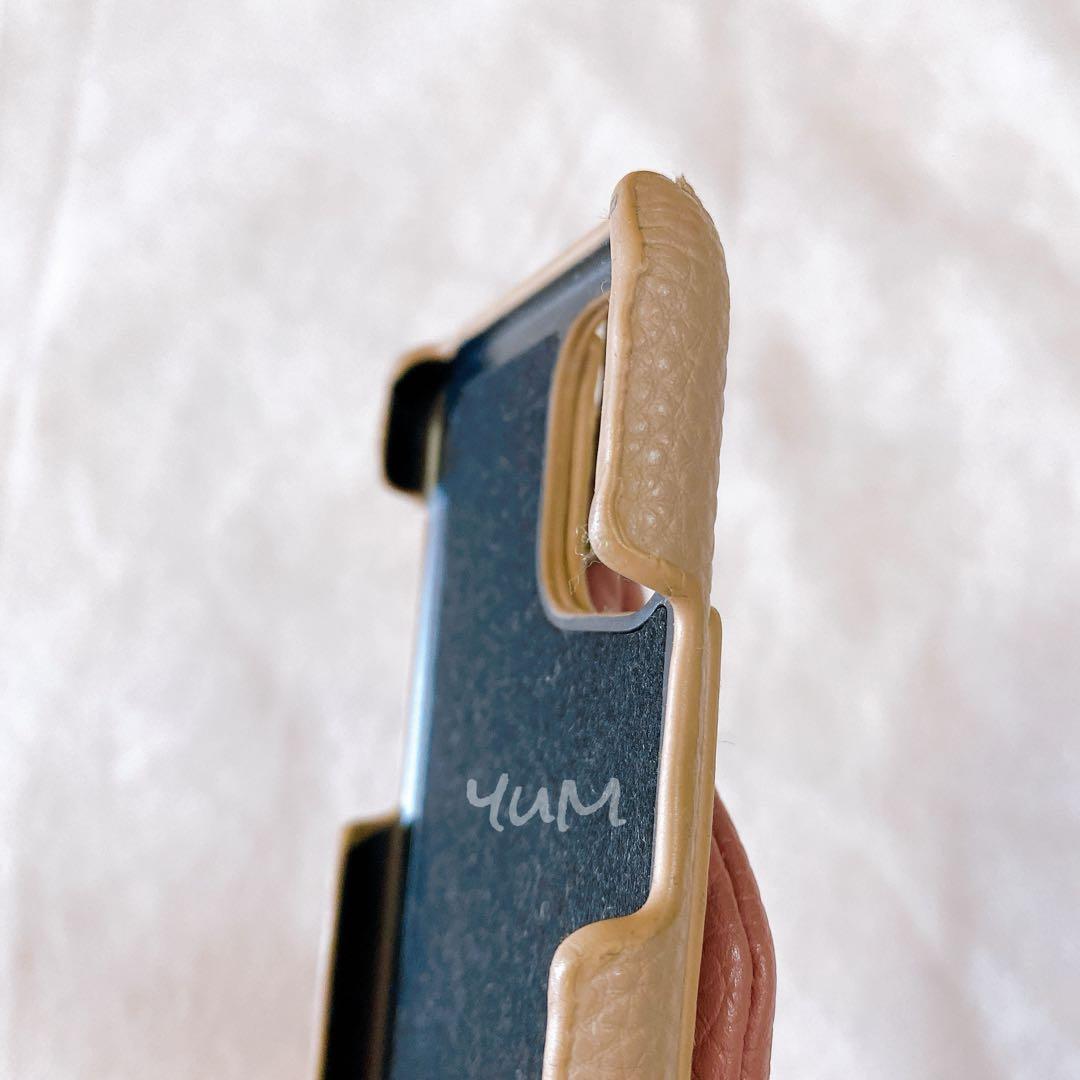 ajew iPhone11pro ケース beige pink カード収納ケース