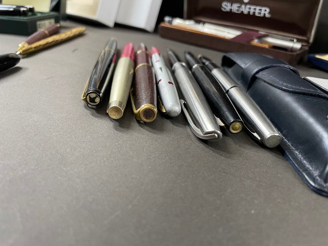 CROSS SHEAFFER 14K 18K万年筆ボールペンまとめ売り15本以上