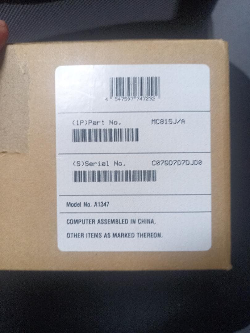 Macデスクトップ Mac mini MC815J/A OS: OS X Lion 10.7