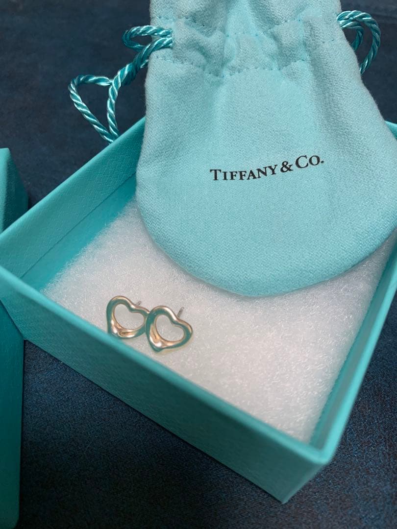 Tiffany オープンハート(シルバー)ピアス