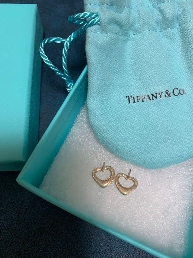 Tiffany オープンハート(シルバー)ピアス