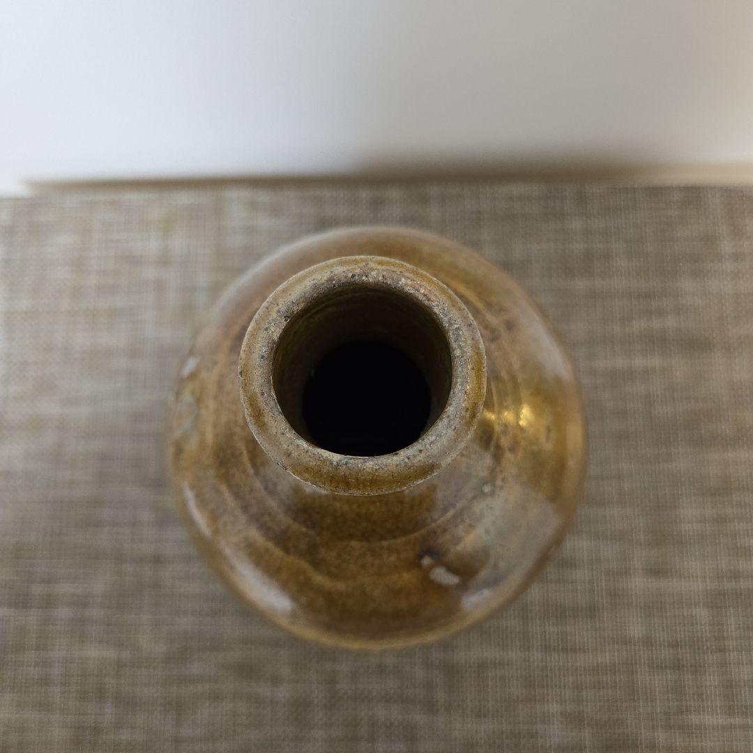 徳利または花瓶　瀬戸焼　黄瀬戸　アンティーク