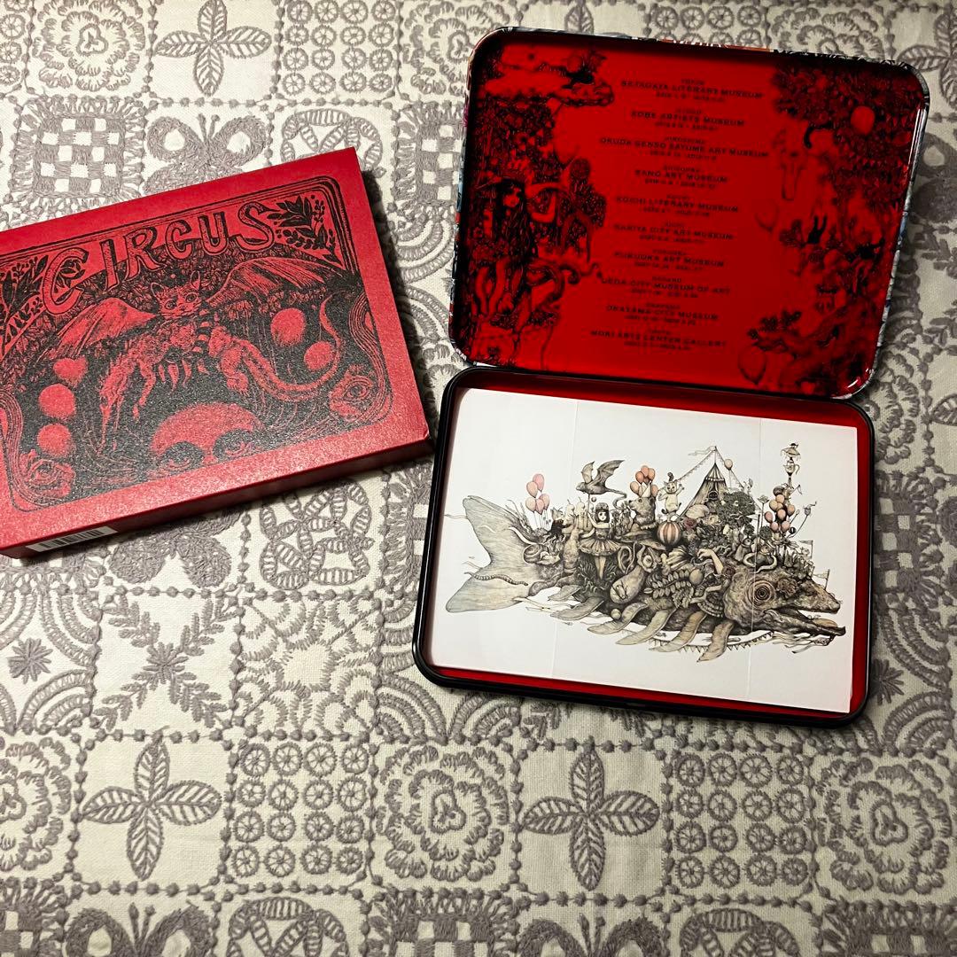 ヒグチユウコ　サーカス　グッズセット　バッグ　サーカスツリー　缶入りポストカード