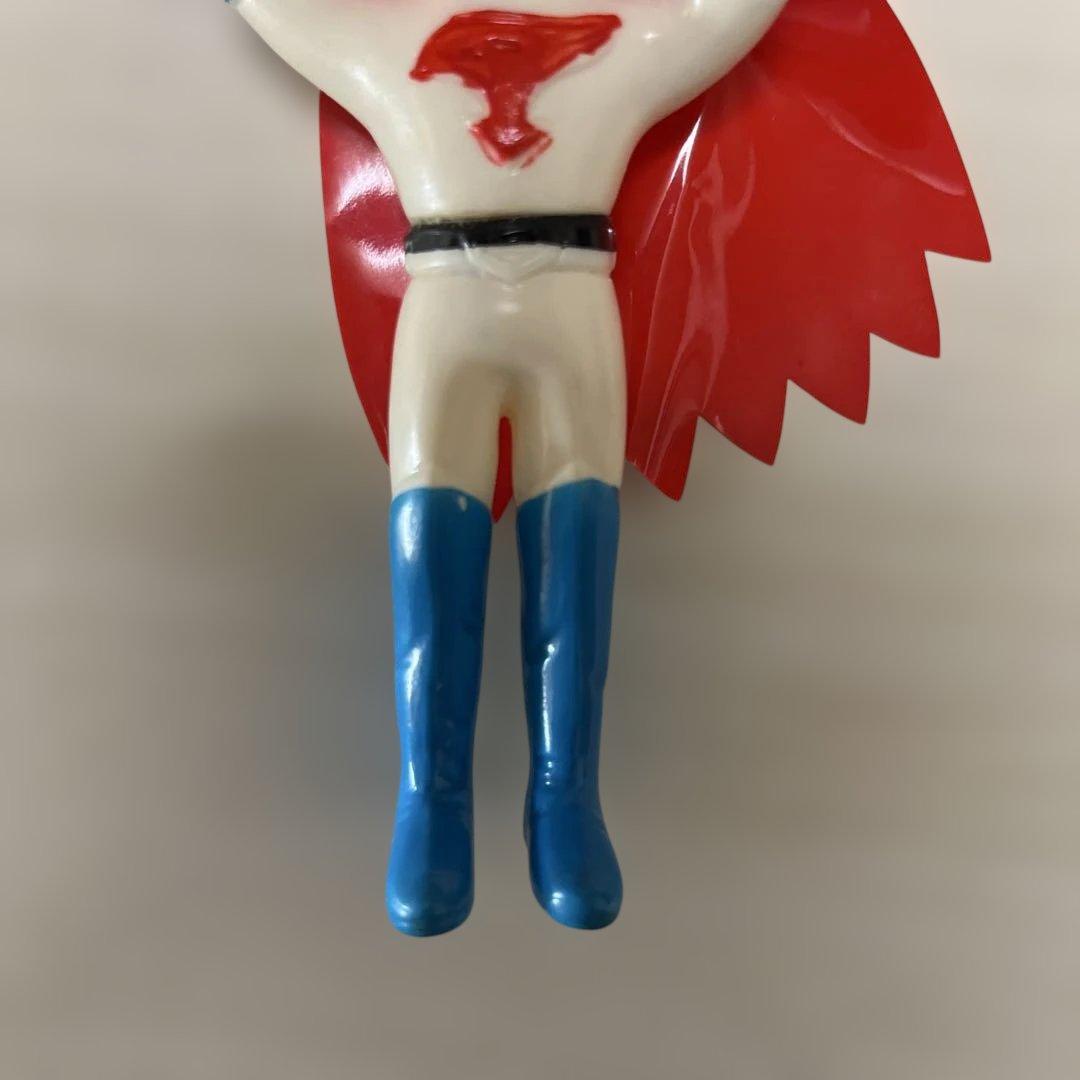 ⚠️レア　ガッチャマン ミニサイズシリーズ 大鷲の健 ソフビ 当時物　亀マーク