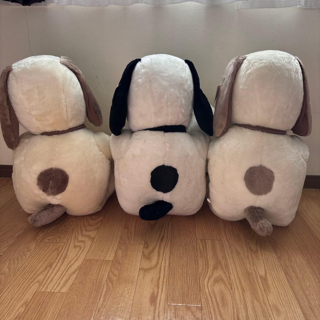 SNOOPY ジャンボぬいぐるみ 3体 まとめ売り 非売品