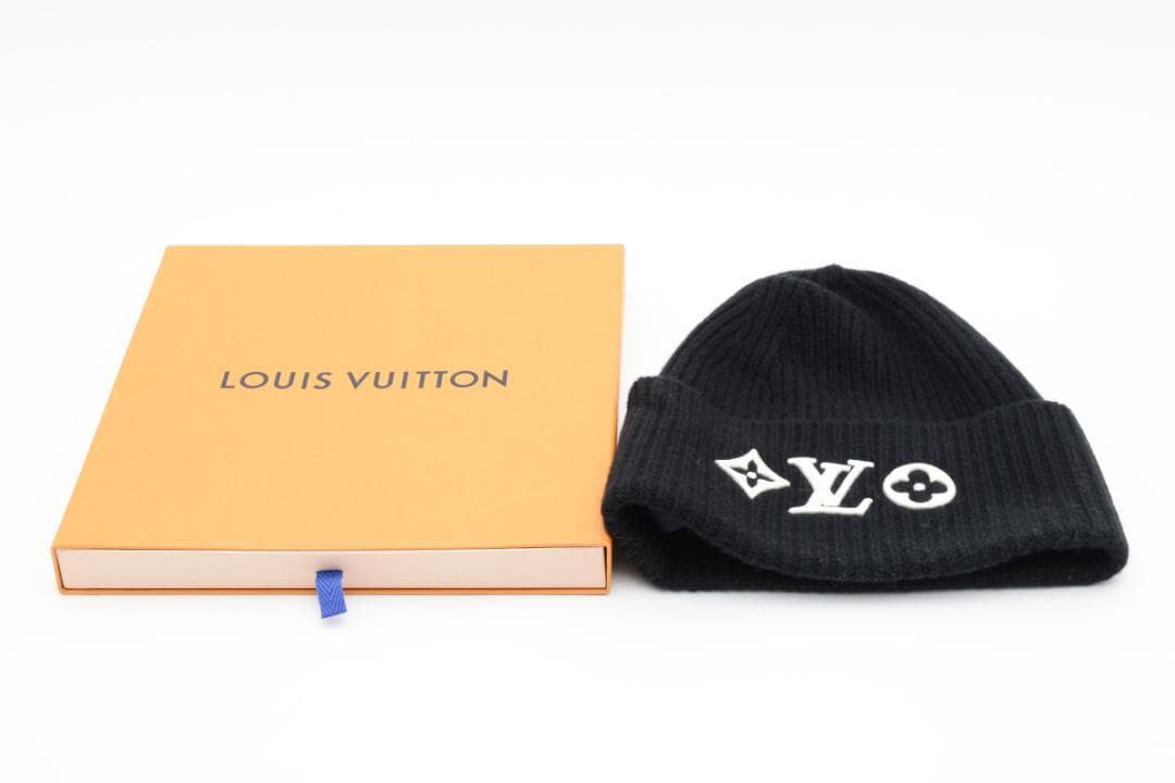 【美品】ルイヴィトン モノグラム ビーニー M77872 ニット ビーニー
