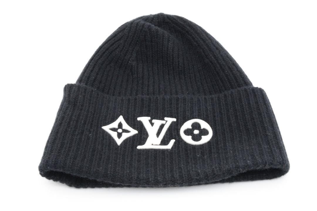 【美品】ルイヴィトン モノグラム ビーニー M77872 ニット ビーニー