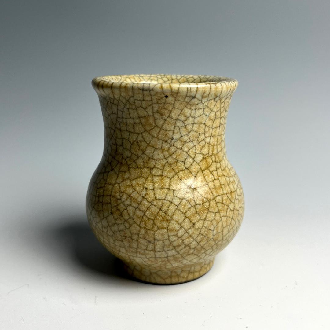 哥窯瓶 中国古玩 中国美術 旧家蔵出 A933