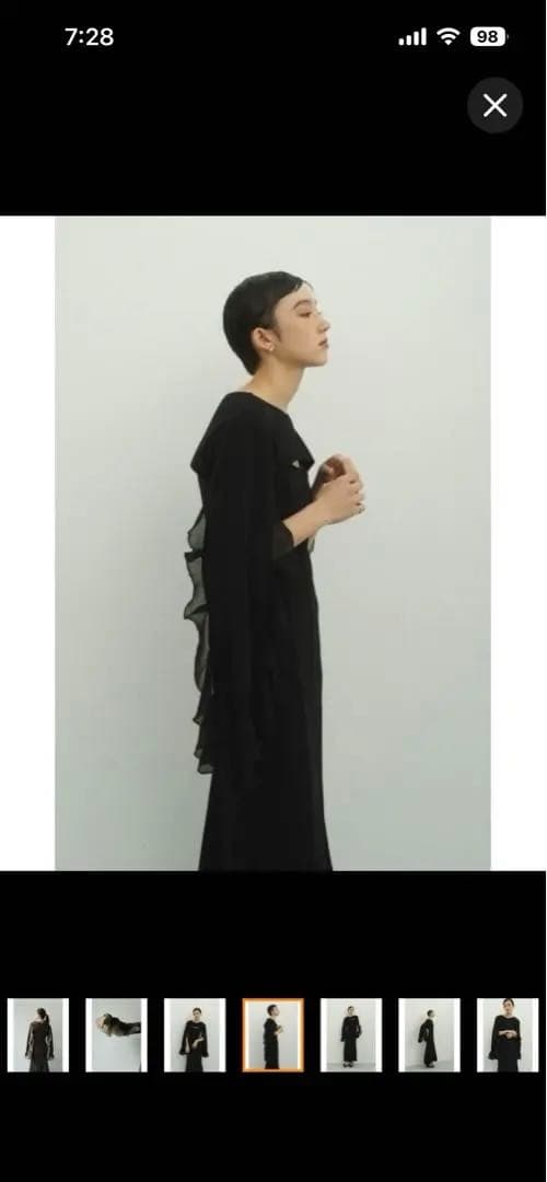 makioooooooo様★新品Knuth Marf フリルスリーブワンピース