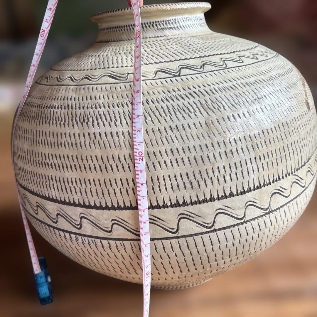 小鹿田焼　花器　壺　花瓶　アンティーク　民芸　民藝