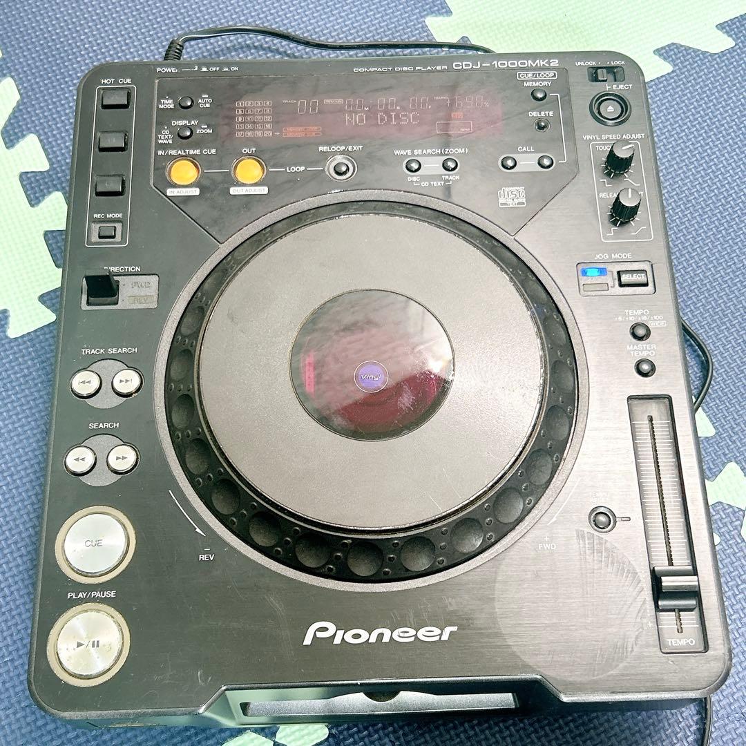 パイオニア プロフェッショナルCDプレーヤー ブラック CDJ-1000MK2
