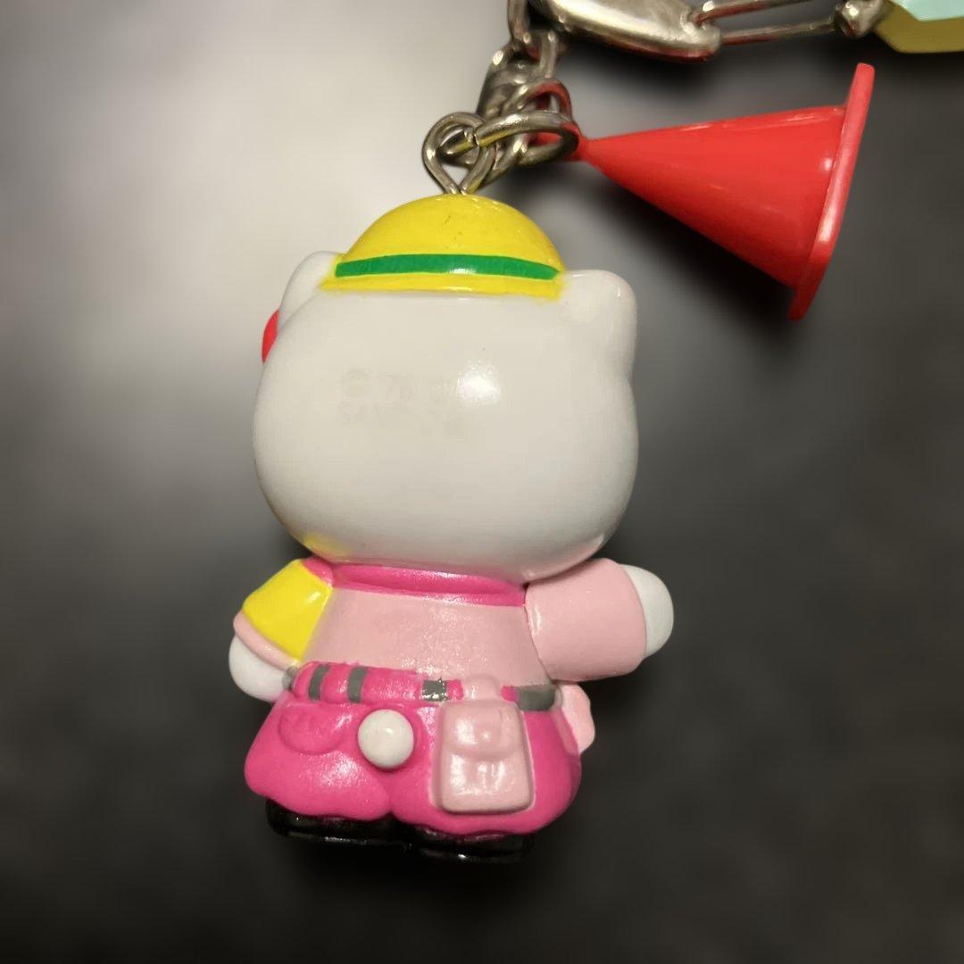 安全第一　レトロ　キティ　キーホルダー
