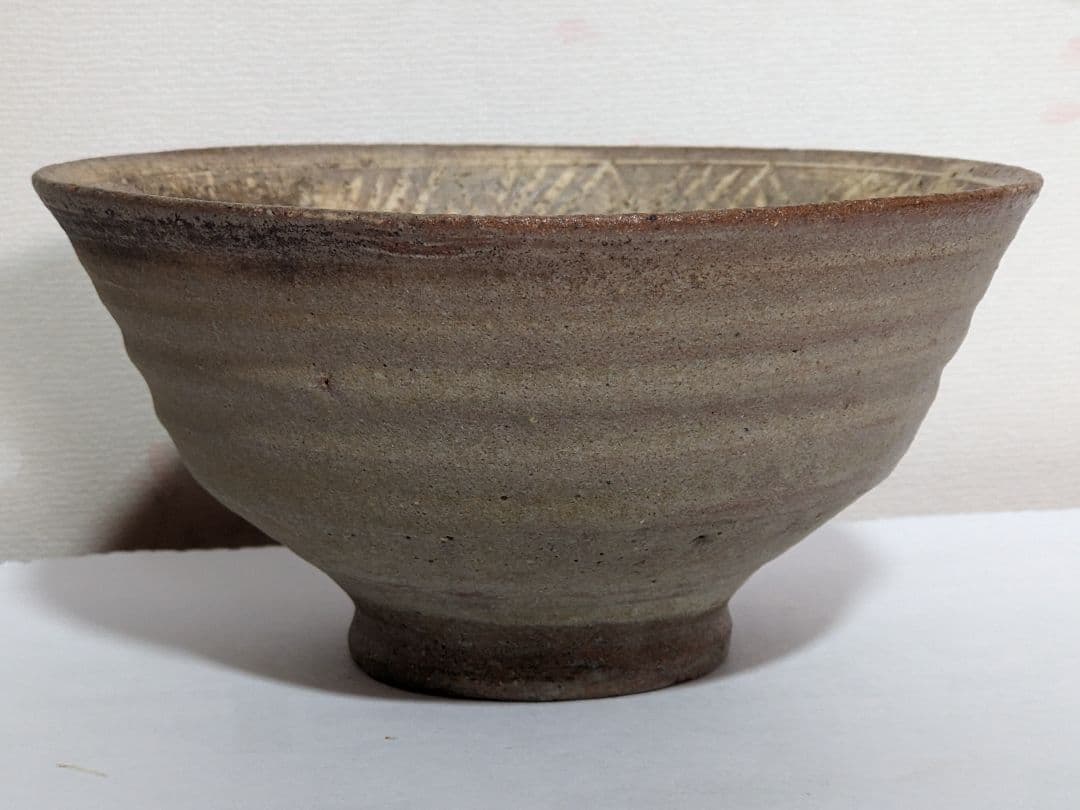 ⭐時代物 茶道具 抹茶碗 古唐津 朝鮮李朝 彫り三島 三島唐津 古美術品 骨董品