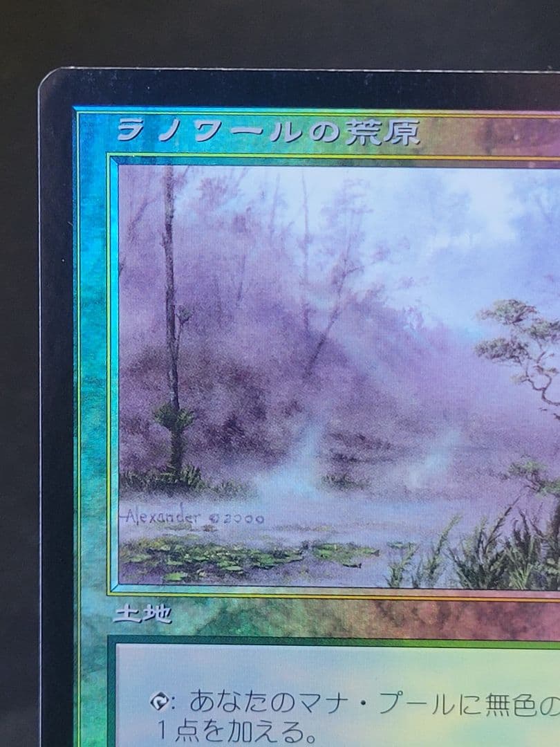 ラノワールの荒原/Llanowar Wastes　APC 日本語版 foil