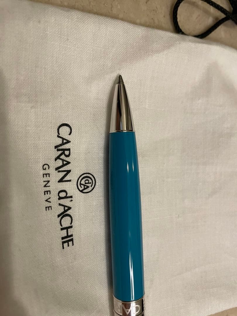 カランダッシュ ボールペン レマンコレクション ターコイズ　ペンケース付属