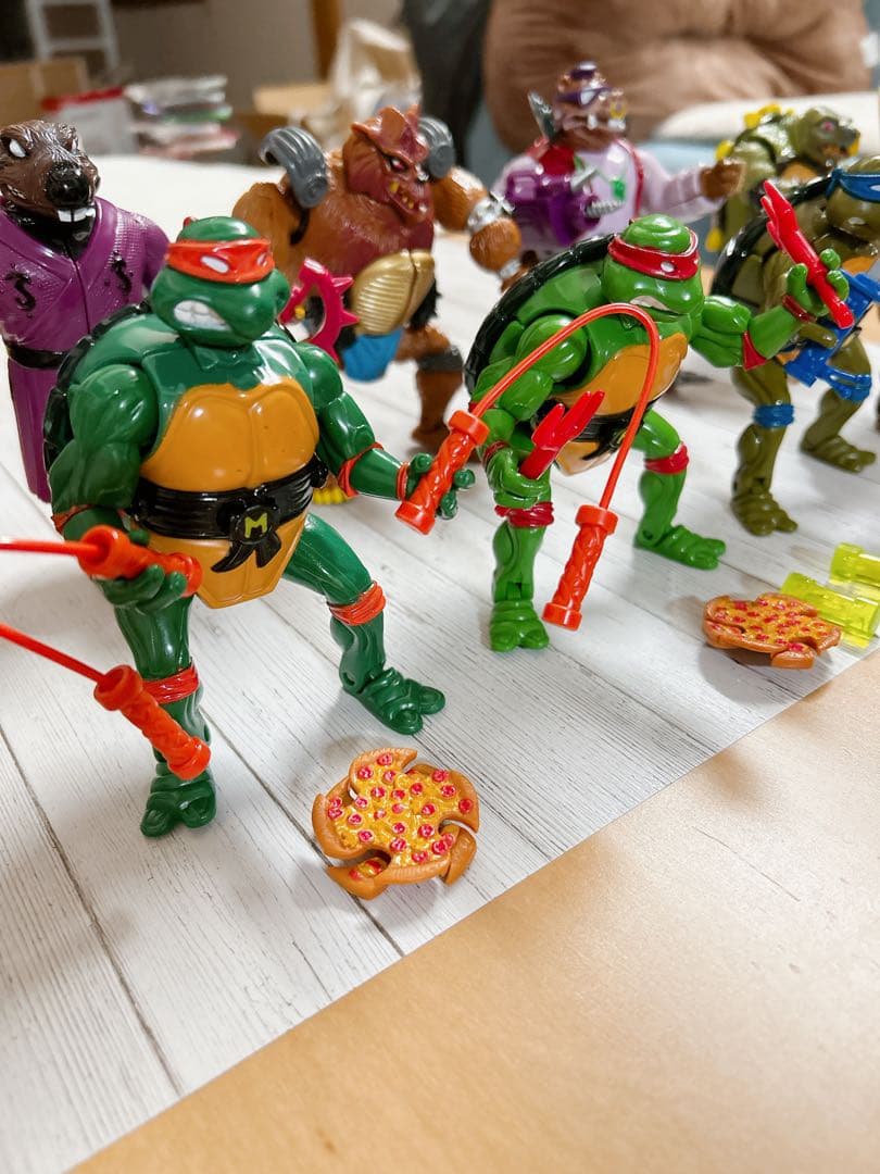 ミュータント・タートルズ アクション　フィギュア 8体セット