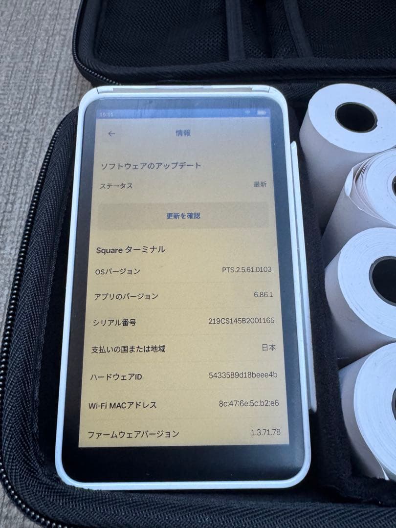 【良品】Squareターミナル　決済端末/Square Terminal