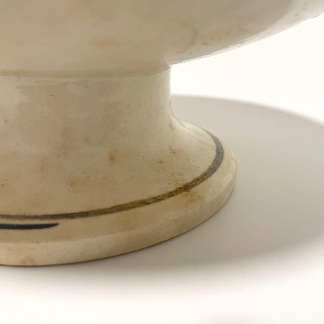 鉄絵 魚文 高坏皿 コンポート皿 中国美術 古玩 磁州窯 スンコロク スコタイ