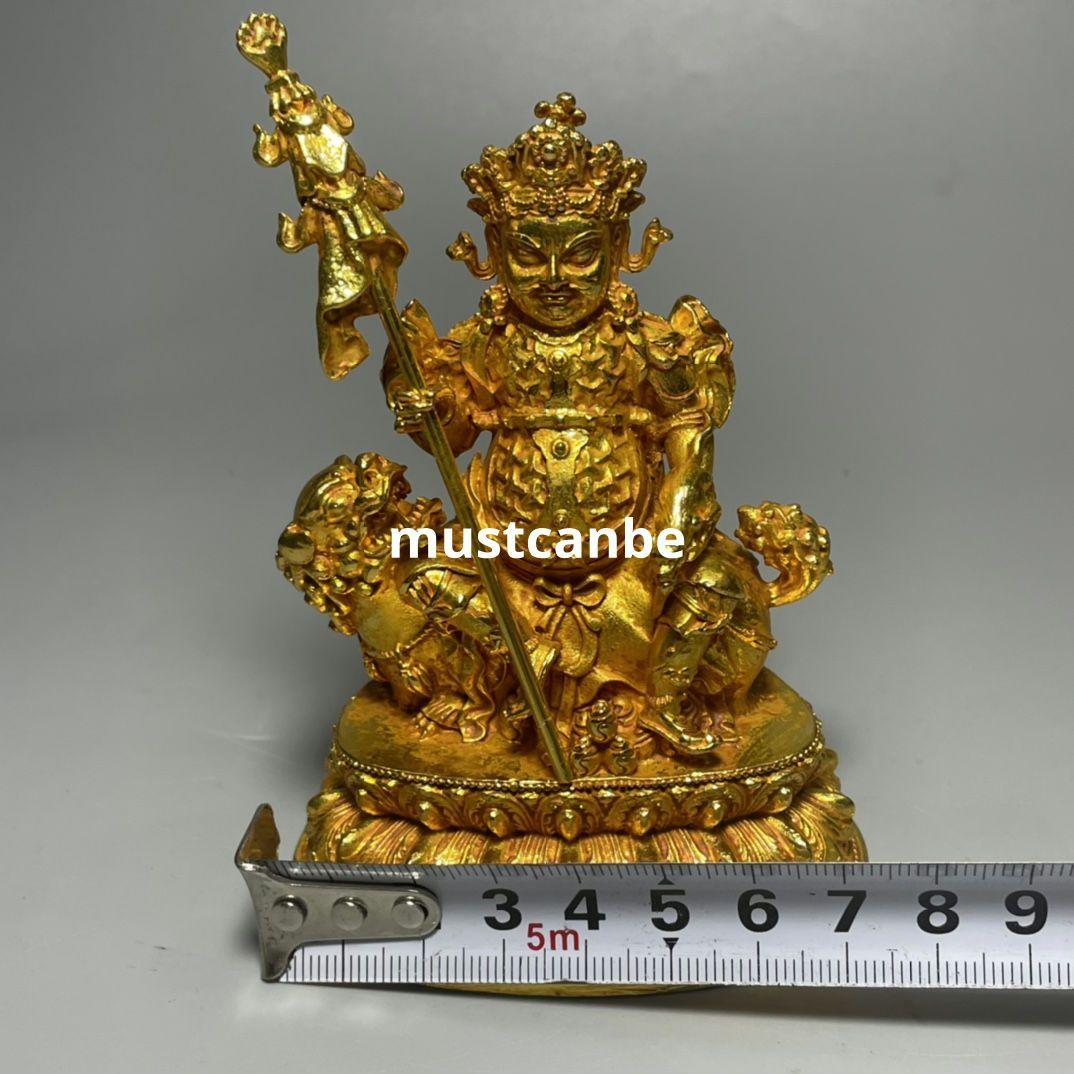 仏教美術 仏像 坐蓮多聞天神像 鎮宅辟邪 開運風水 招財 置物 工芸品 装飾品