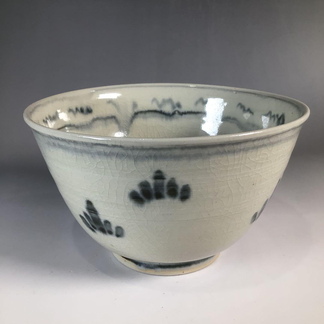 Ｎ３７８　茶碗　『延寿窯造』『表千家　堀内宗完　書付』『安南茶碗』　共箱　茶道具