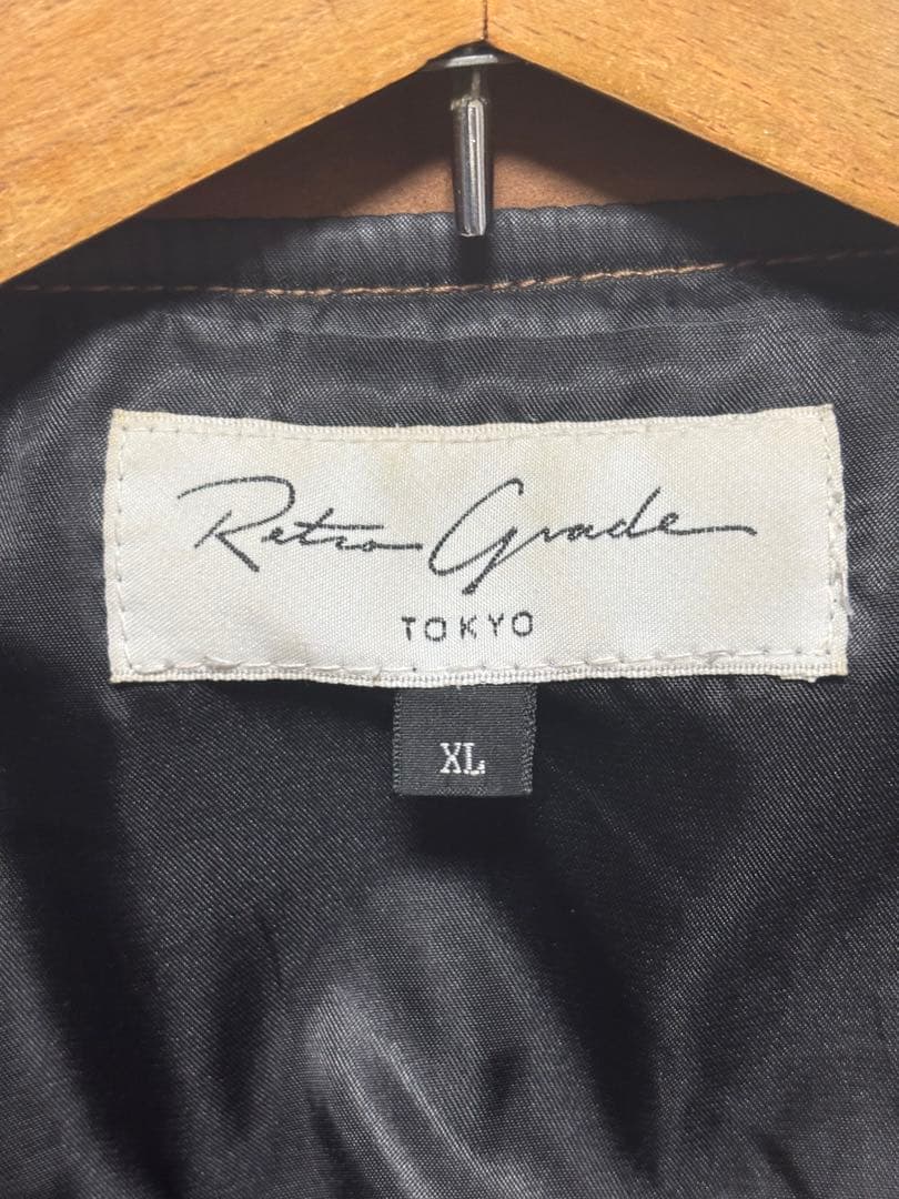 レトログレード スエードレザー シングルライダースジャケット 上野商会