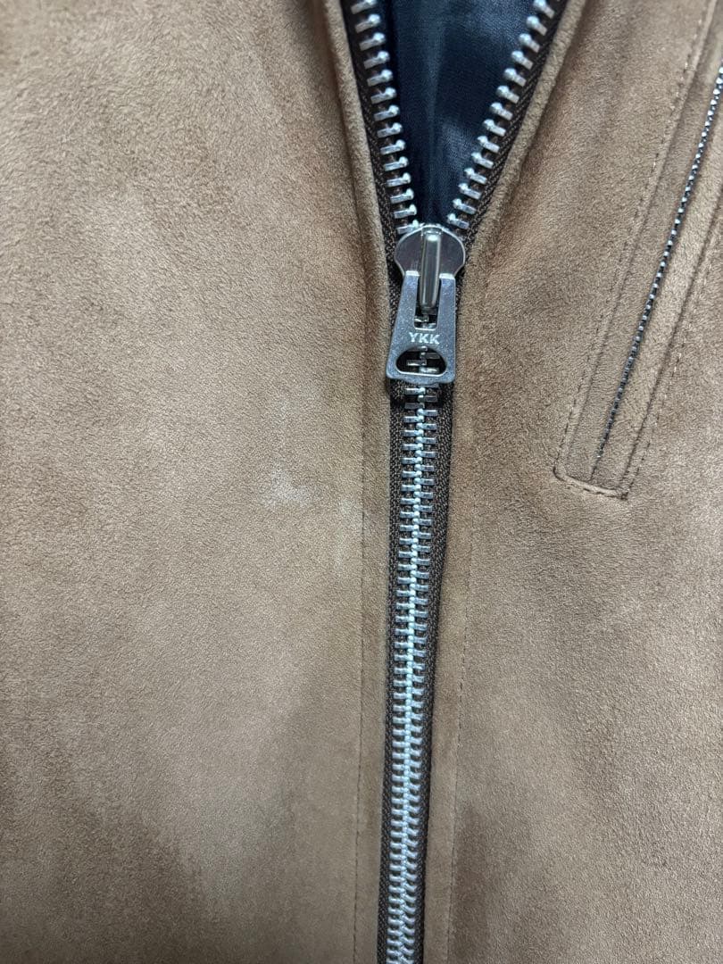 レトログレード スエードレザー シングルライダースジャケット 上野商会