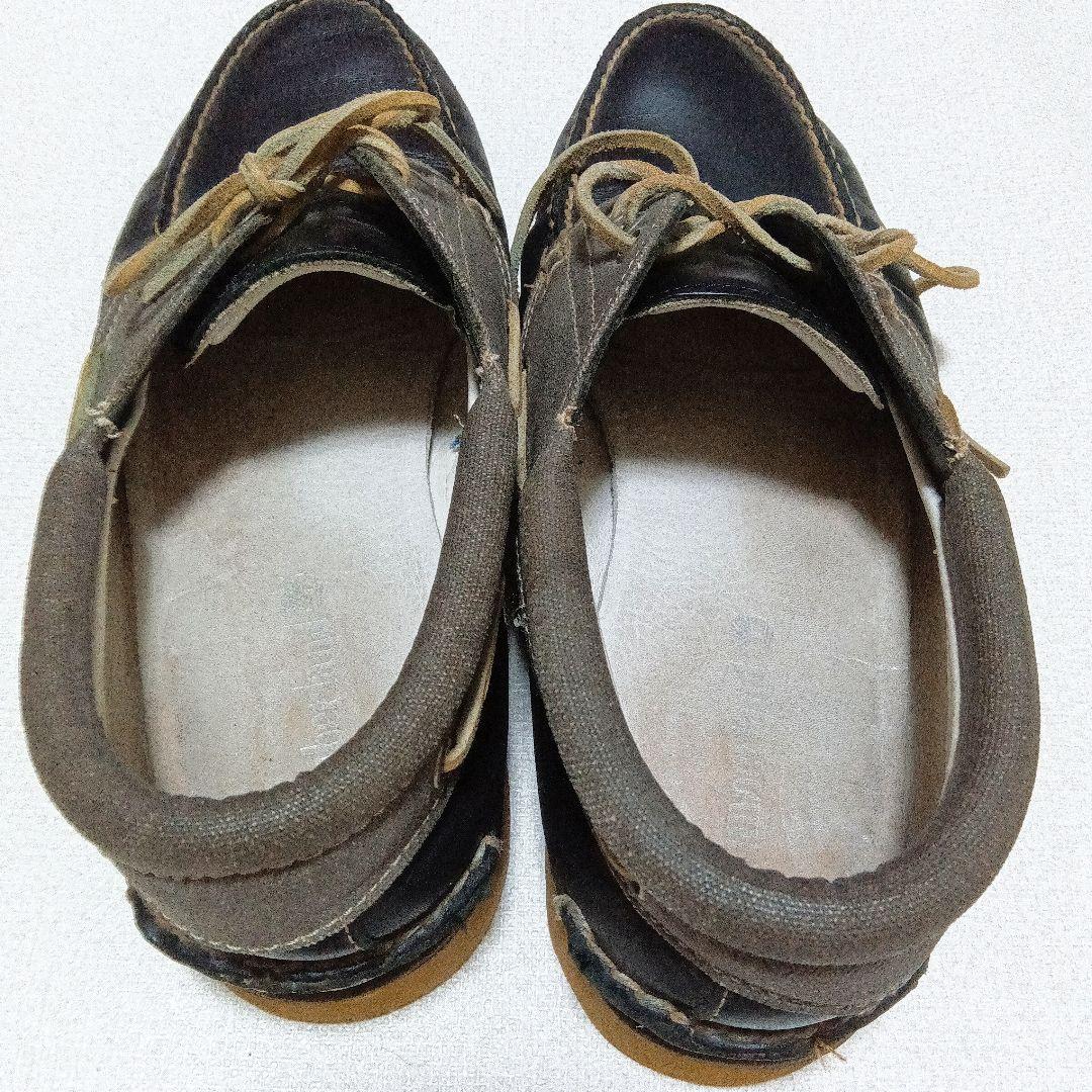 ティンバーランド　スリーアイ　モカシン　デッキシューズ　ブラック　28.0