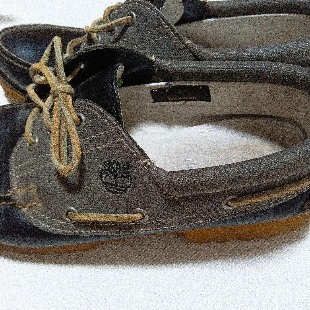 ティンバーランド　スリーアイ　モカシン　デッキシューズ　ブラック　28.0