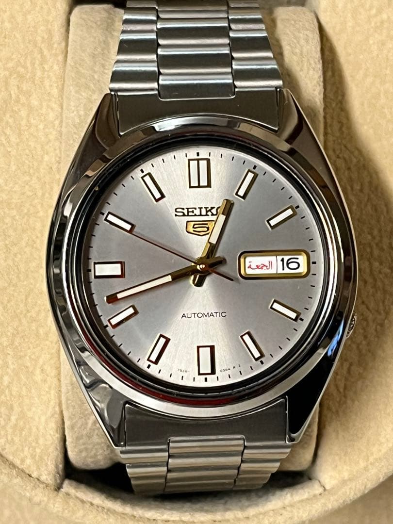 【未使用級】SEIKO セイコー セイコー5 SNXS75K1 自動巻 裏スケ