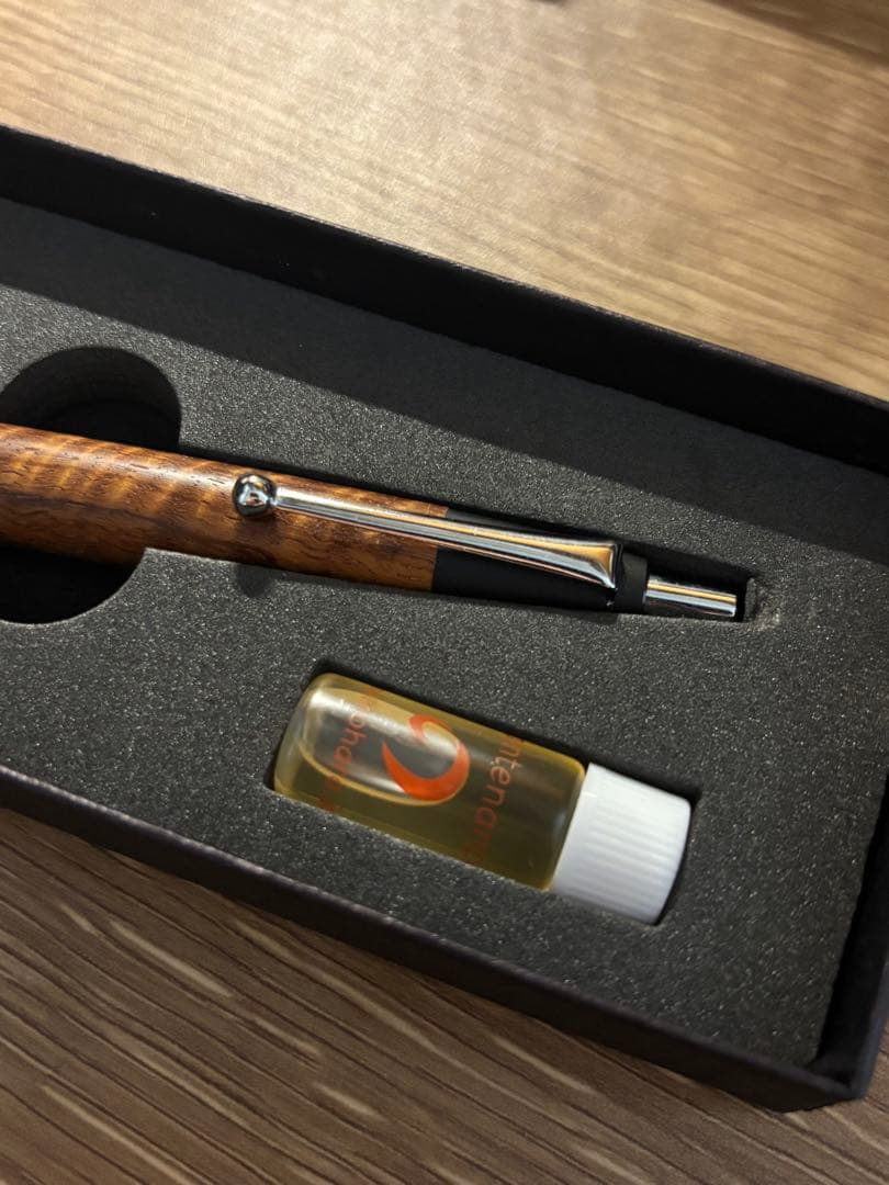 野原工芸　本花梨虎杢　ボールペン スタンダード 旧型 玉クリップ