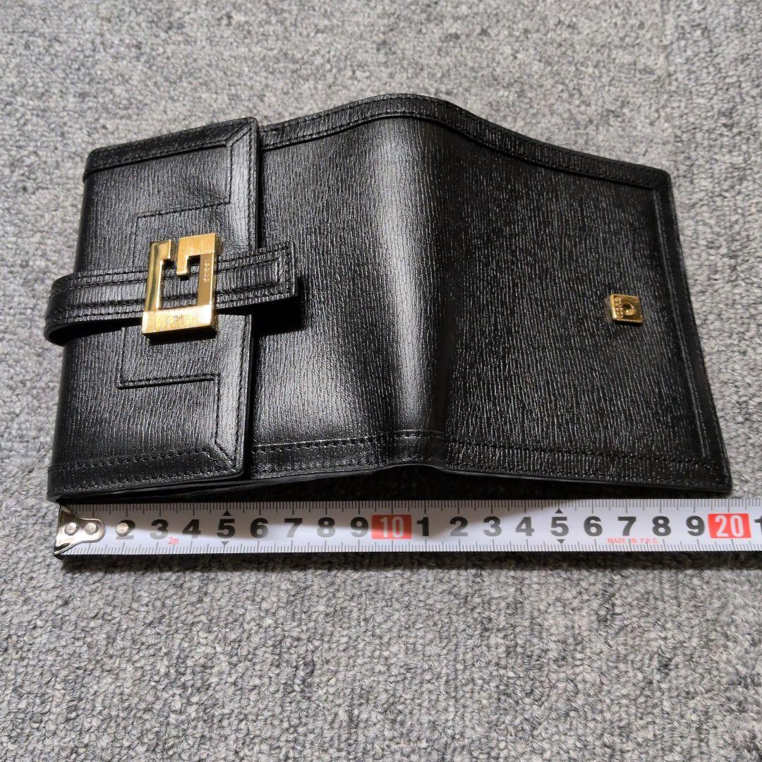 未使用　GUCCI ブラック レザー 二つ折り財布