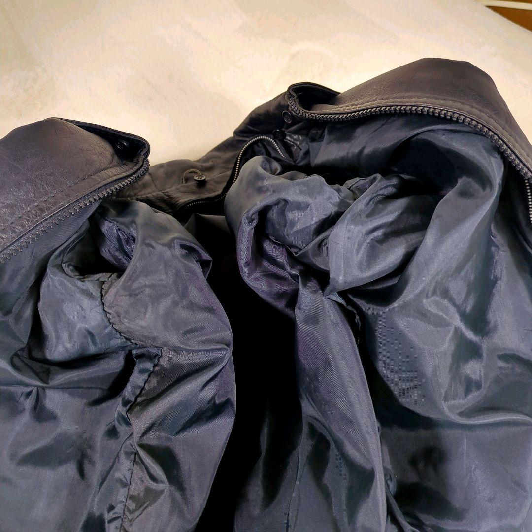 美品✨️　革ジャン　A-2　ライナー付き　黒　本革 レザージャケット