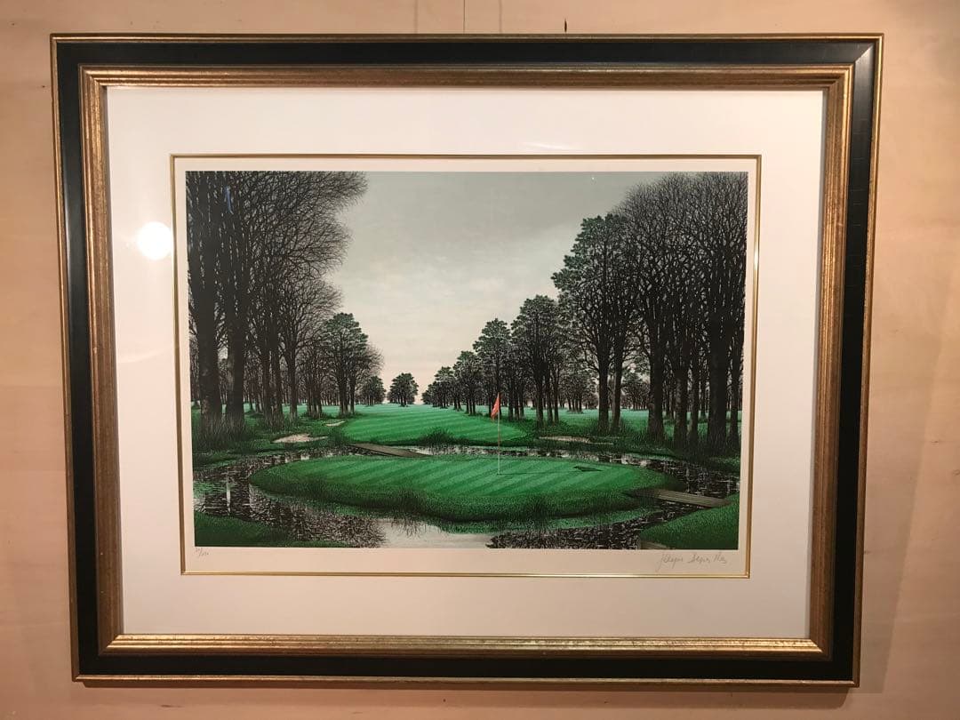 ロビーさま専用デペルト「ゴルフ場・リッチフィールドゴルフクラブ」リトグラフ２作品