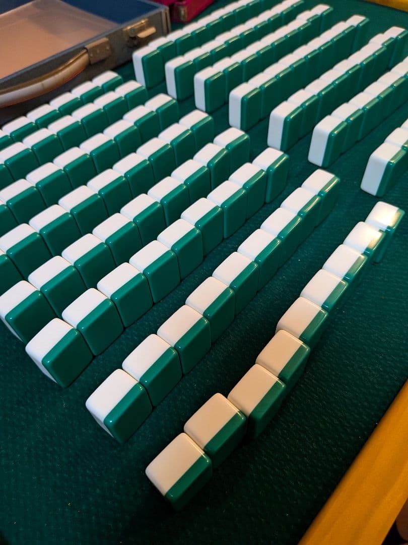 三栄製　関東書体 背緑　ジャンボ牌　下駄牌　レア