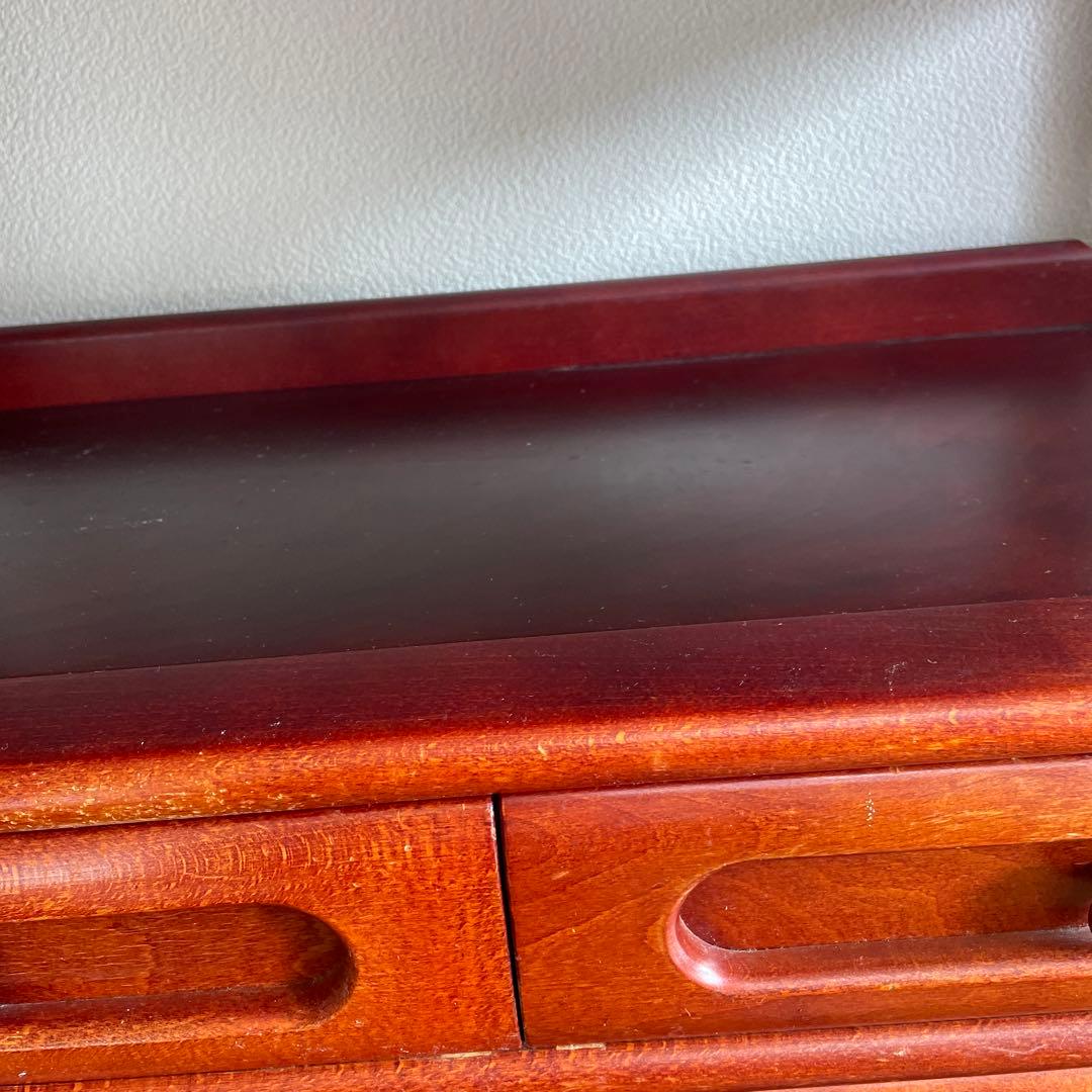 超お得 カリモク昭和レトロ 木製コンソールテーブル コールキャビネット古家具1点