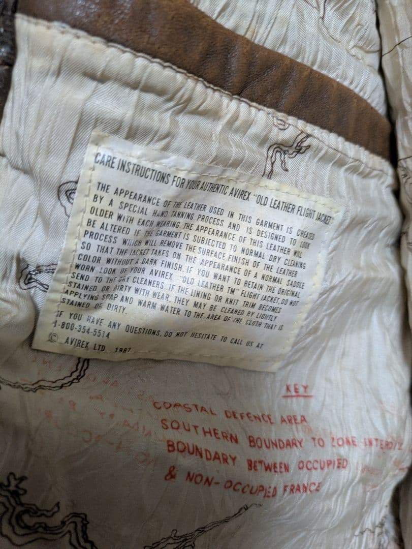 shu様 AVIREX G-1ジャケット ブラウン レザー