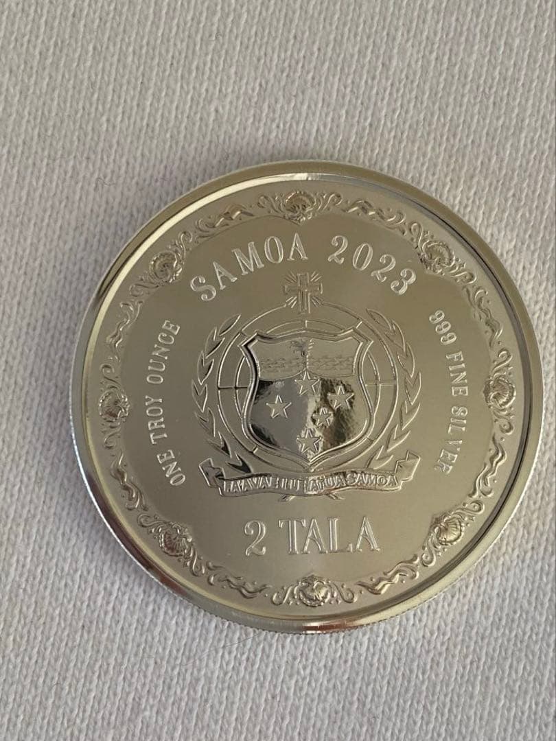 サモア 2023年 2タラ 銀貨 1oz 純銀 .999 人魚（母と娘）未使用