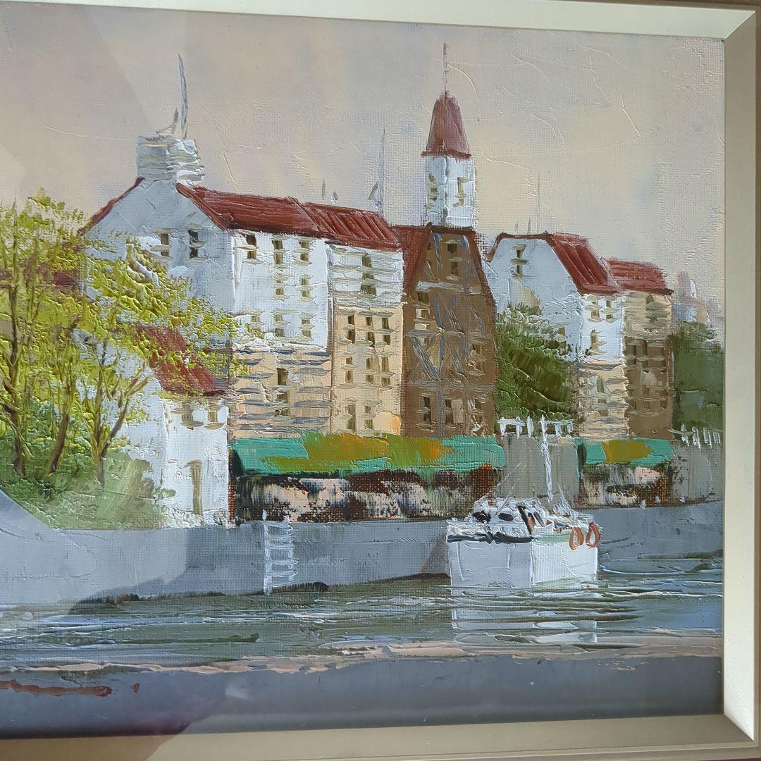 黒沢久 の「セーヌ」フランス 運河風景