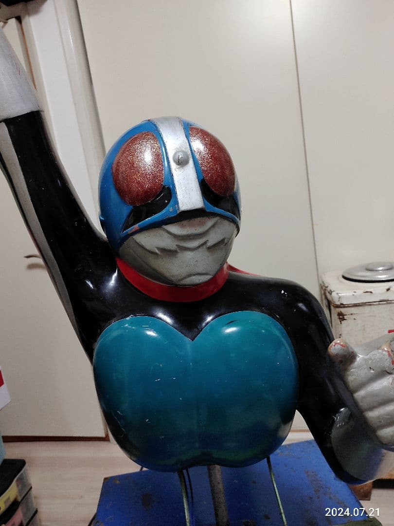 昭和レトロ 当時物 仮面ライダー1号 ムーバー 遊園地デパート屋上 100円遊具