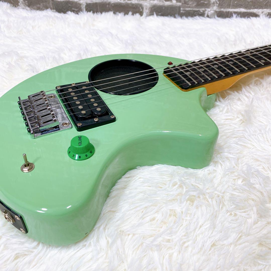 メンテ済 フェルナンデス ZO-3 ミントグリーン アンプ内蔵ギター