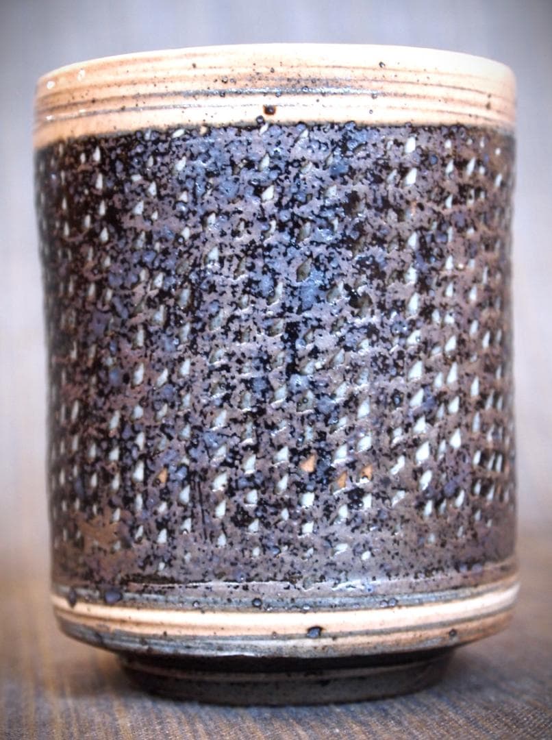 新作★中里太亀【師＆父：中里隆】三島唐津湯のみ