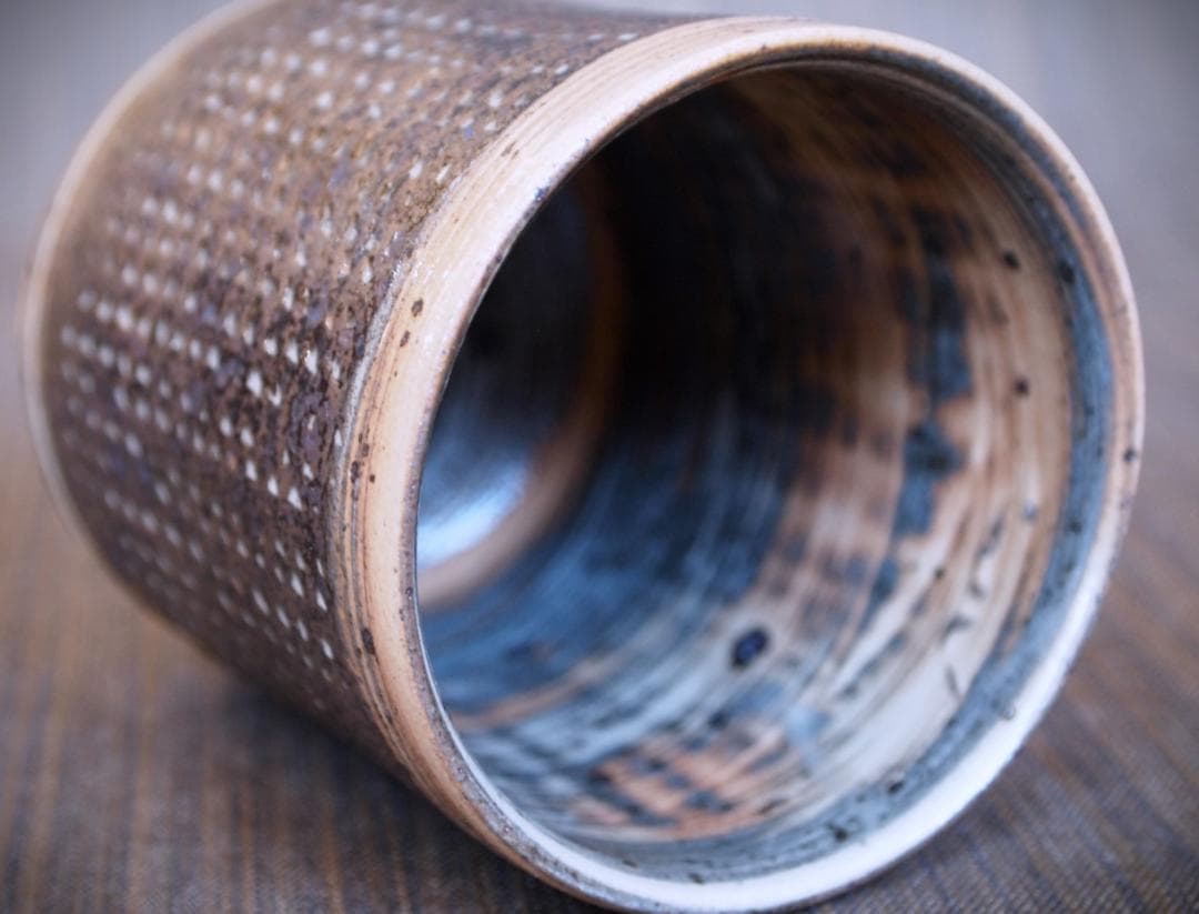 新作★中里太亀【師＆父：中里隆】三島唐津湯のみ