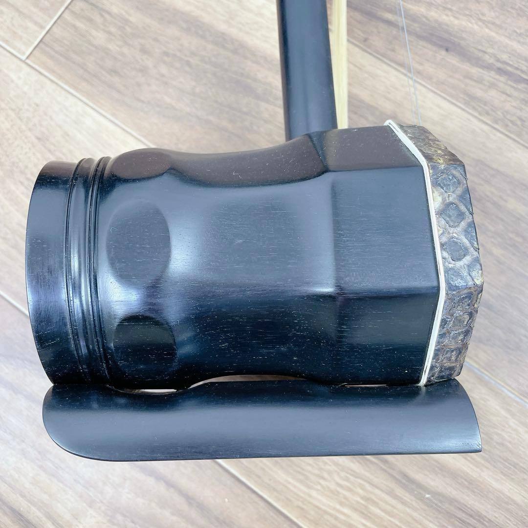 中国 上海 民謡楽器 二胡 niko 高級　ニシキ蛇皮