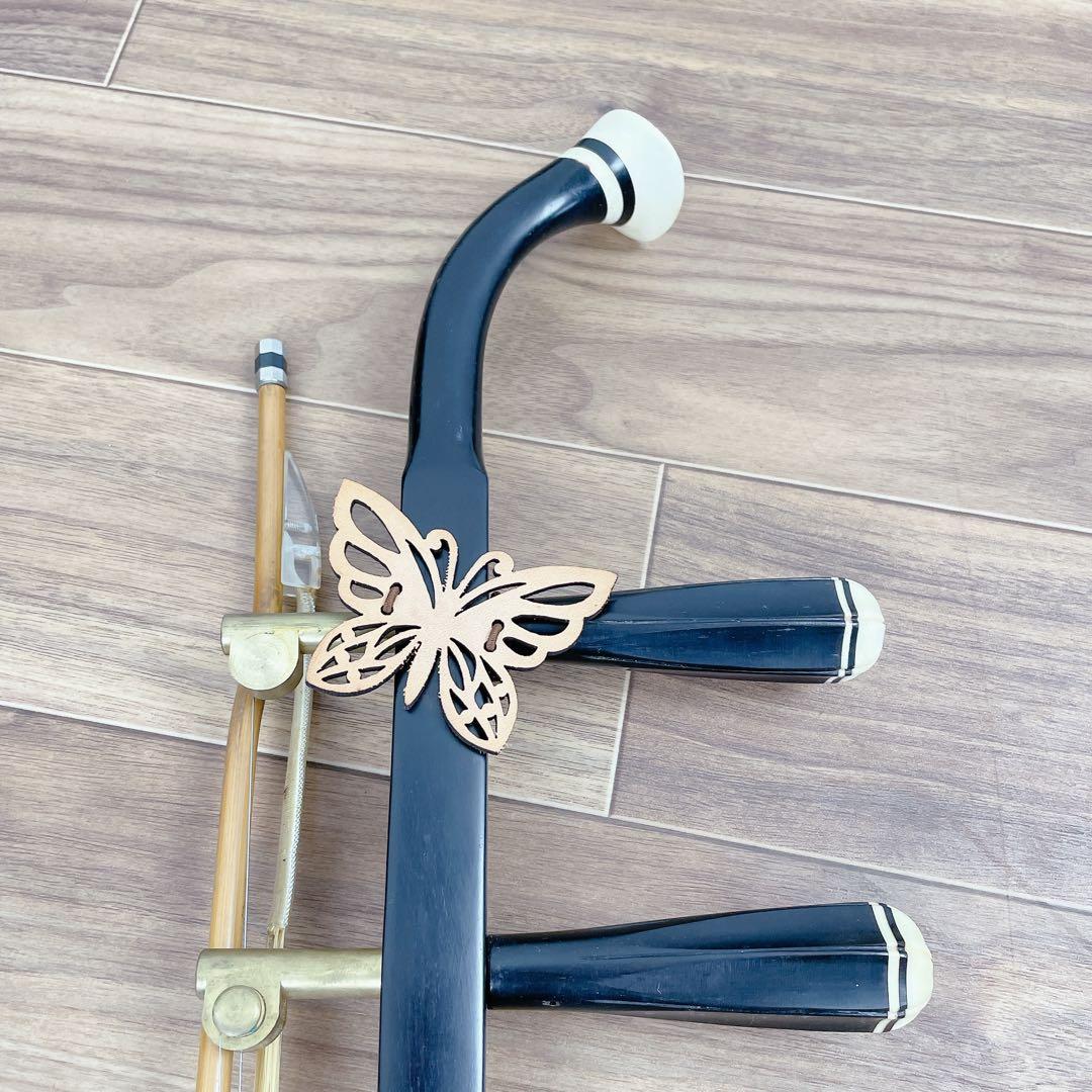 中国 上海 民謡楽器 二胡 niko 高級　ニシキ蛇皮