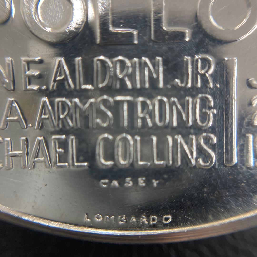 Apollo 11 記念メダル 999 LOMBARD製 ケース付 アポロ11号