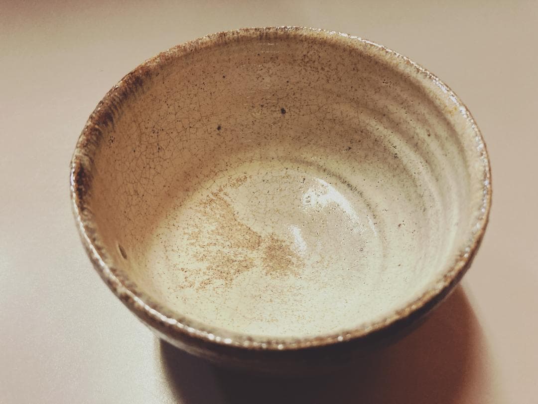 【値下げ】【時代】 斑唐津 抹茶碗 中里宗家 椎乃峰窯 【真作保証】