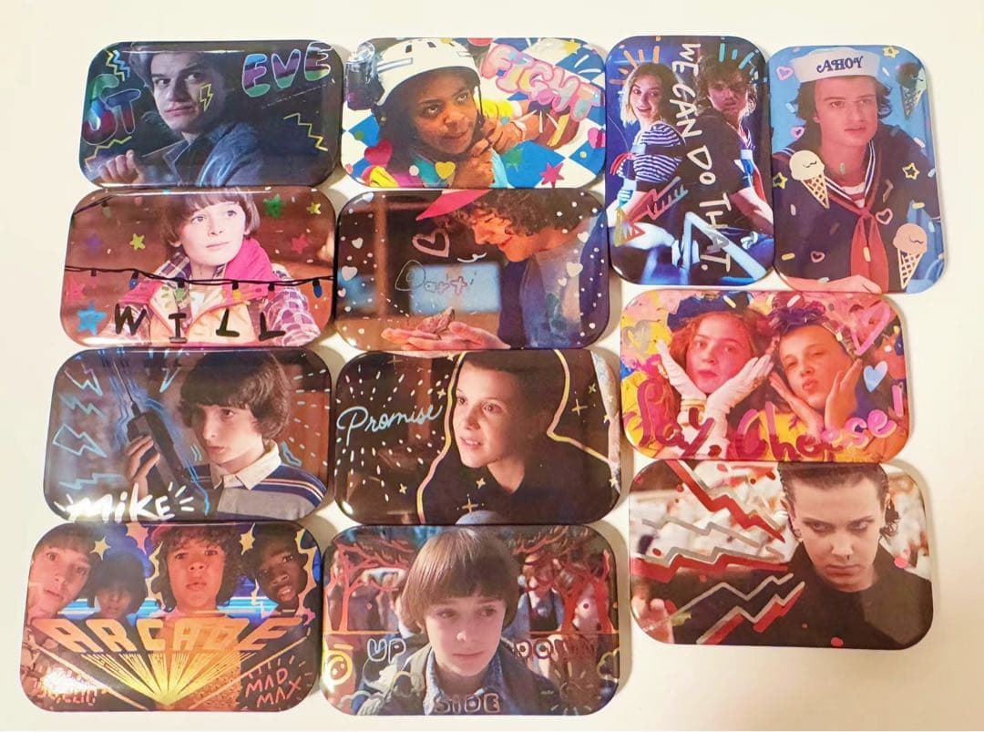 ストレンジャーシングス スクエアカンバッジコレクション 缶バッジ