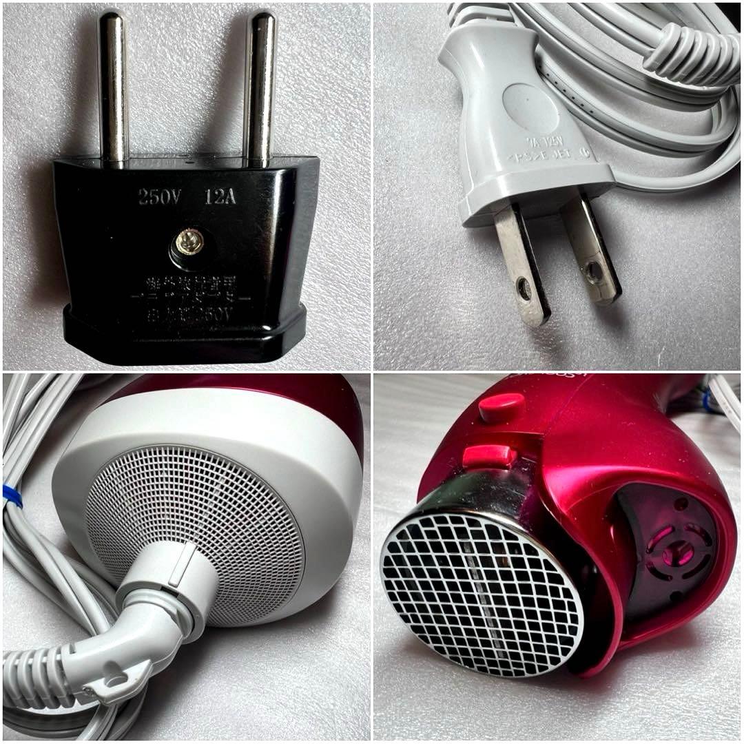 【廃盤】超美品 海外対応 パナソニック くるくるドライヤーEH-KN9Cナノケア