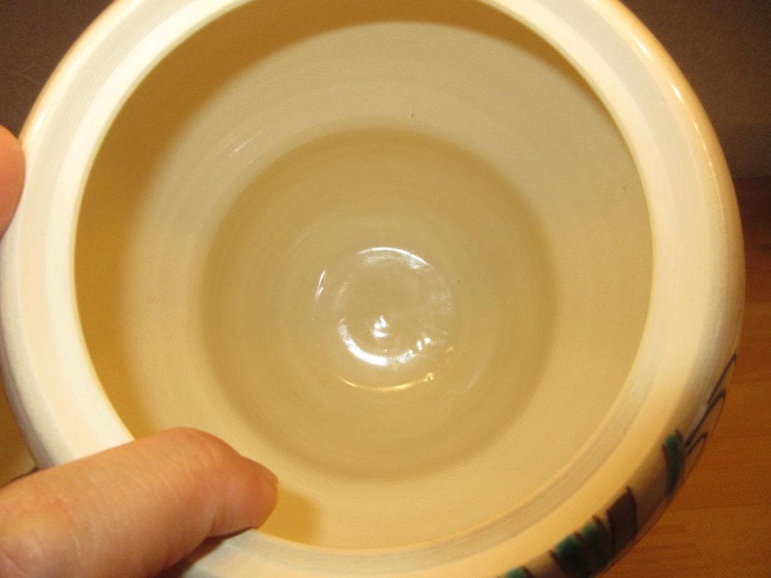 送料込【逢絢亭】茶道具 水指 京焼 あやめの図 橋本喜泉 共箱入り